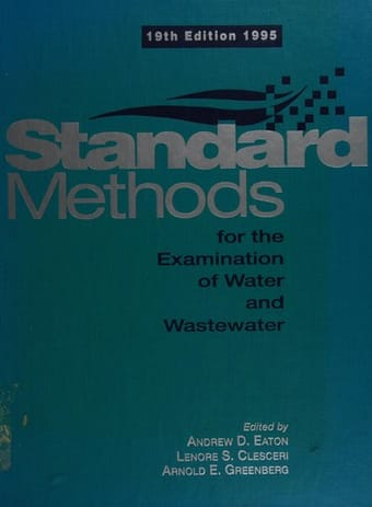 Standard methods for the examination of water and wastewater