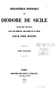 Bibliothèque historique de Diodore de Sicile