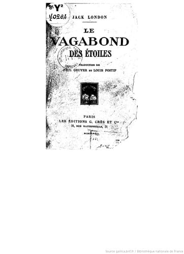 Le vagabond des étoiles