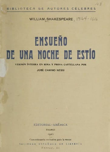 Ensueno de una noche de estío