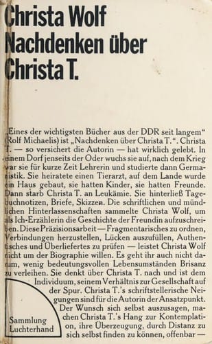 Nachdenken über Christa T.