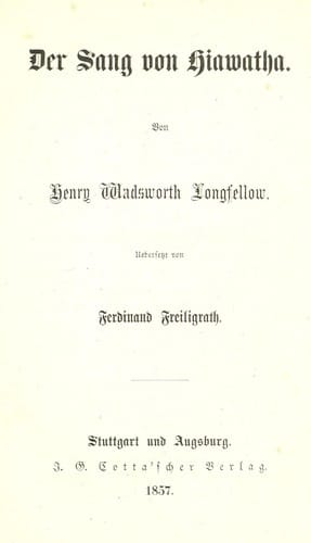 Der Sang von Hiawatha