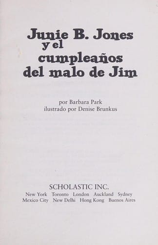 Junie B. Jones y el cumpleaños del malo de Jim