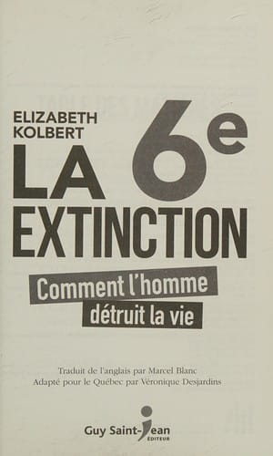 La 6e extinction