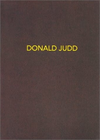 Donald Judd