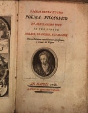 Saggio sopra l'uomo, poema filosofico, in tre lingue, inglese, francese, e italiana.