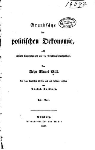 Grundsätze der politischen Oekonomie nebst einigen Anwendungen derselben auf ...