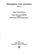 Hegels Theorie der Bildung