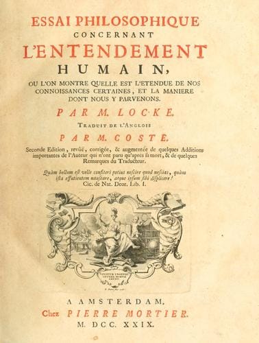 Essai philosophique concernant l'entendement humain