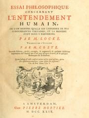 Essai philosophique concernant l'entendement humain