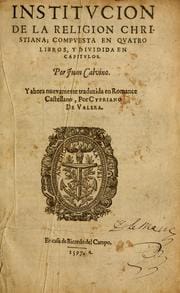 Institvción de la religión cristiana