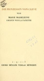 Die Prinzessin von Cleve