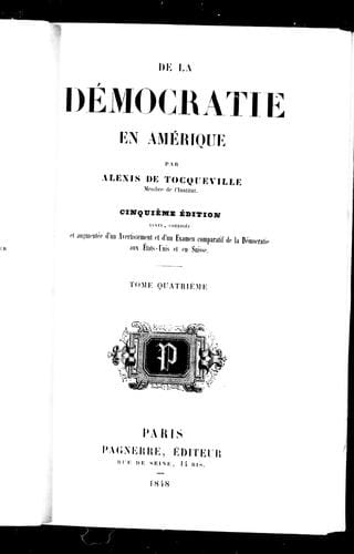 De la démocratie en Amérique