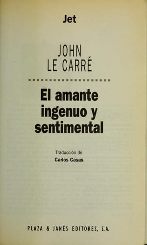 El amante ingenuo y sentimental