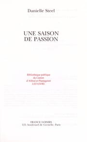 Une saison de passion
