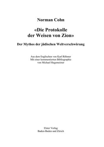 "Die Protokolle der Weisen von Zion"