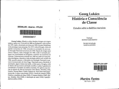 História e consciência de classe