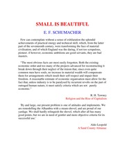 Small is beautiful