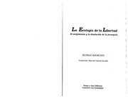 La ecologi a de la libertad