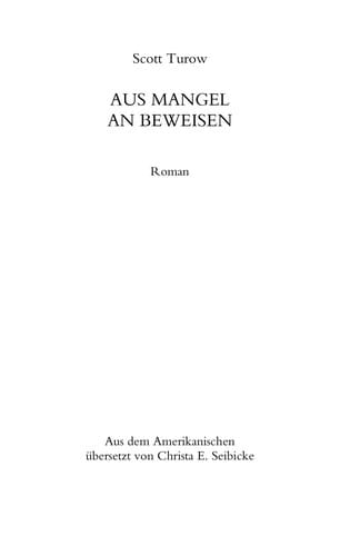 Aus Mangel an Beweisen