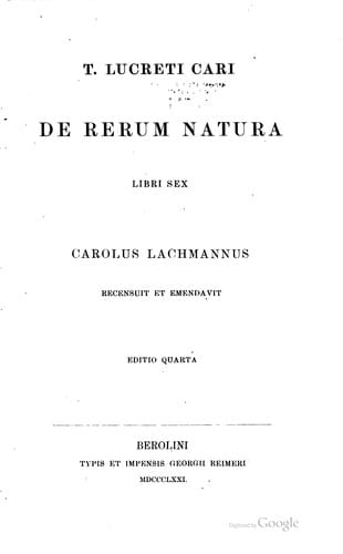 De rerum natura libri sex