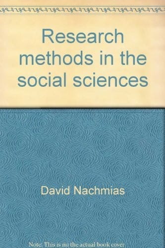 Research methods in the social sciences