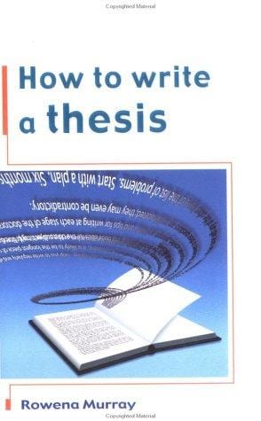 How to write a thesis