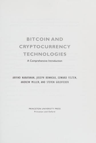 Bitcoin and cryptocurrency technologies