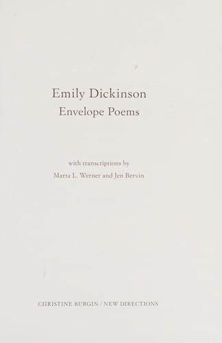 Envelope poems