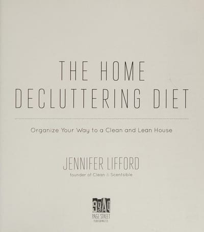 The home decluttering diet