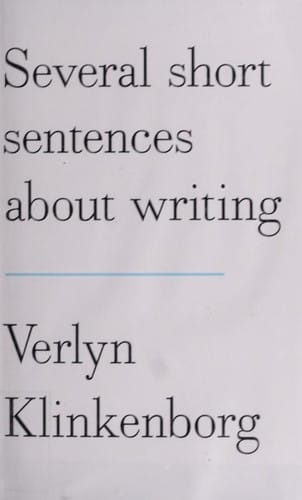 Several short sentences about writing