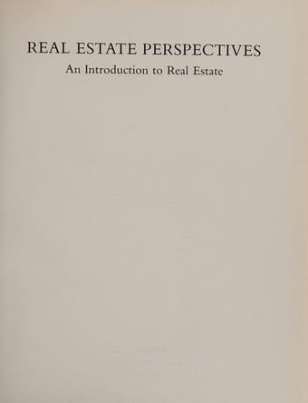 Real estate perspectives