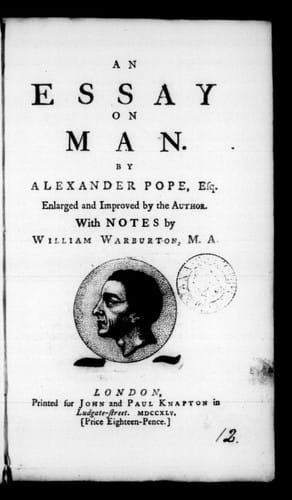 An essay on man