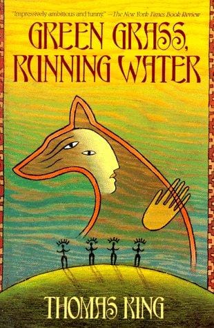 Green grass, running water