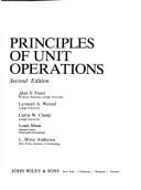 Principles of unit operations