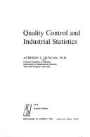 Quality control and industrial statistics