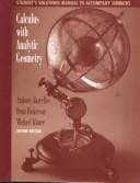Student Solutions Manual to accompany Calculus With Analytic Geometry