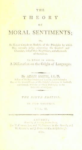 The theory of moral sentiments