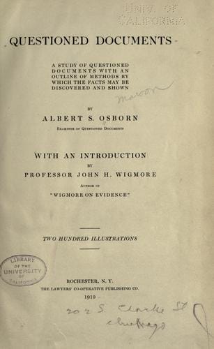 Questioned documents
