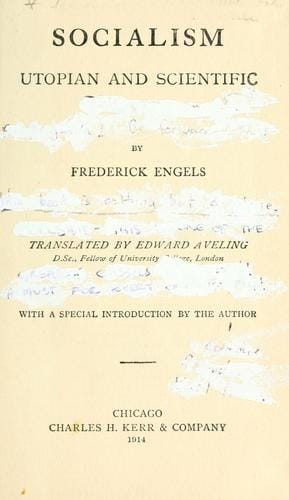 Die Entwicklung des Sozialismus von der Utopie zur Wissenschaft