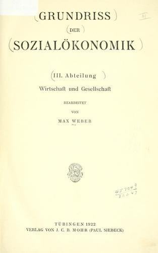 Wirtschaft und Gesellschaft