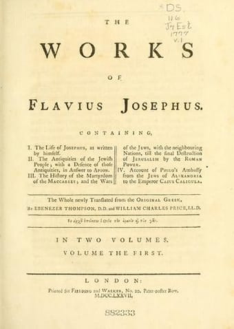 The works of Flavius Josephus