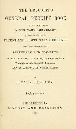 The druggist's general receipt book