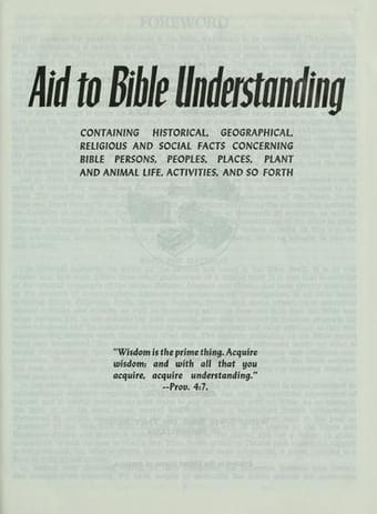 Aid to Bible understanding