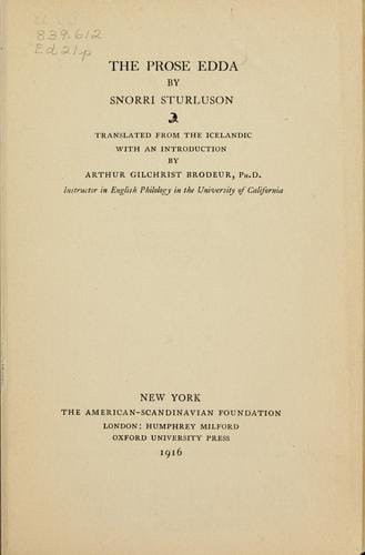 The Prose Edda