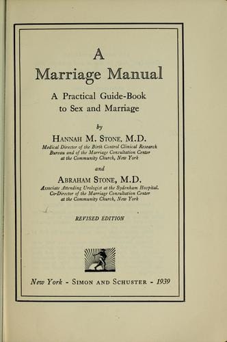 A marriage manual