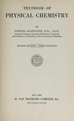 Textbook of physical chemistry