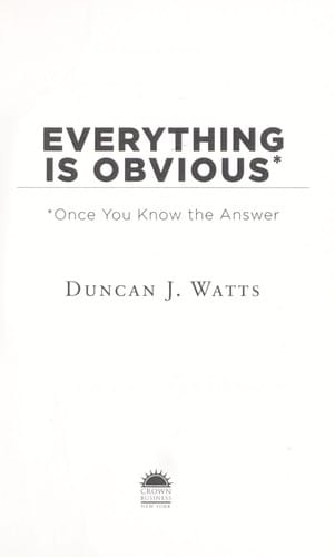 Everything is obvious