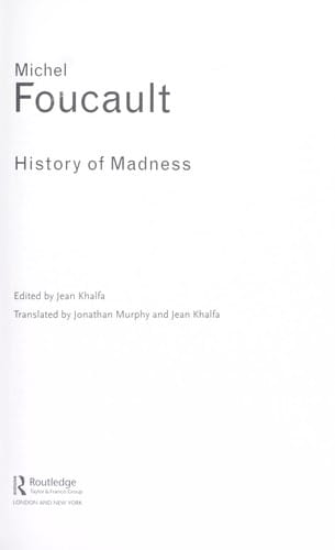 History of madness
