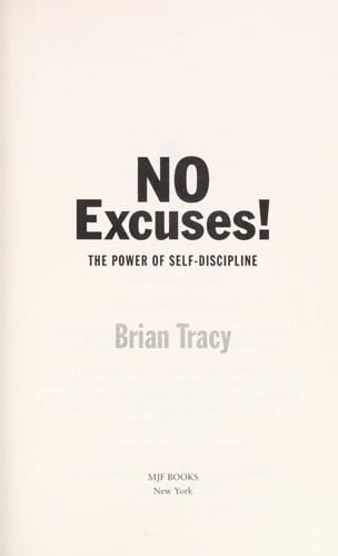 No excuses!